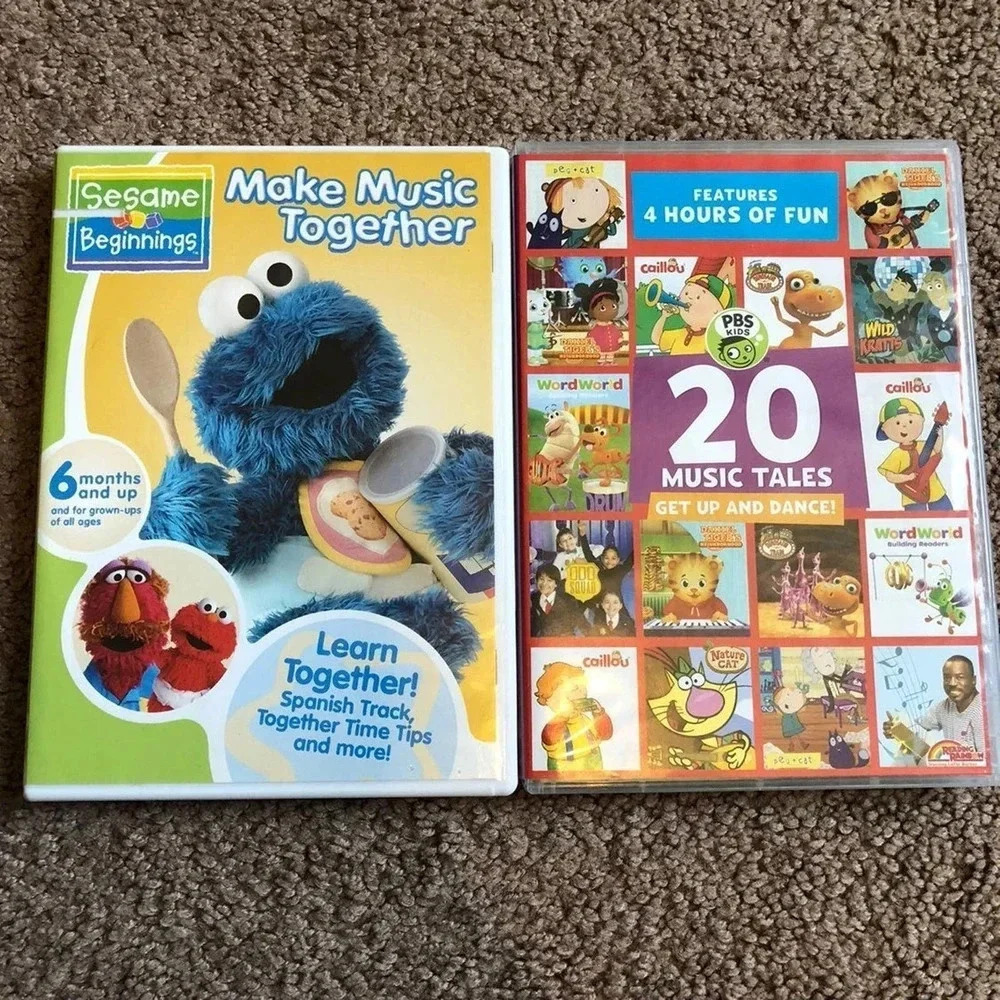 20 Music Tales Dvd and Sesame Make Music